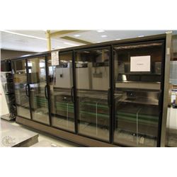 HUSSMANN RL5 12FT 5 DOOR REMOTE REACH IN FREEZER