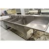 Image 1 : ST.STEEL 3 COMPARTMENT SINK 99" x 30"