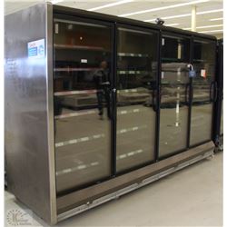 HUSSMANN RLN 4 REMOTE FREEZER CASE W/LEFT END 12FT