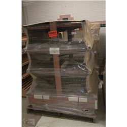 PALLET OF DOUBLE HIGH BOY BREAD RACKS