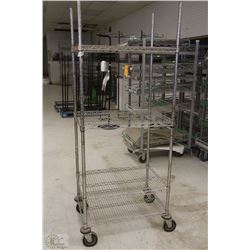METRO RACK ON CASTORS 29"X21"X75"