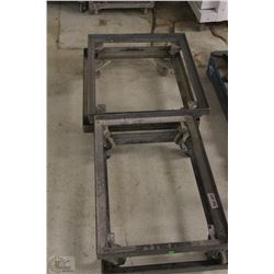 FOUR 4 WHEEL BAKERY PAN DOLLIES