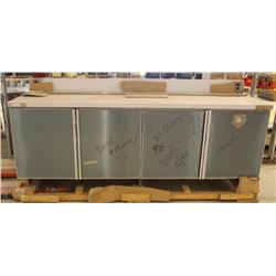 NEW 4 DOOR STAINLESS STEEL REFRIGFERATED PREP