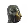 Image 2 : 10 LBS Native American Indian Warrior Chief Bronze Bust Sculpture (12"X7")