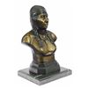 Image 4 : 10 LBS Native American Indian Warrior Chief Bronze Bust Sculpture (12"X7")