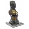 Image 5 : 10 LBS Native American Indian Warrior Chief Bronze Bust Sculpture (12"X7")