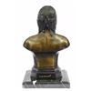 Image 6 : 10 LBS Native American Indian Warrior Chief Bronze Bust Sculpture (12"X7")