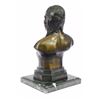 Image 7 : 10 LBS Native American Indian Warrior Chief Bronze Bust Sculpture (12"X7")