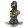 Image 8 : 10 LBS Native American Indian Warrior Chief Bronze Bust Sculpture (12"X7")