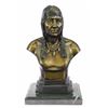 Image 9 : 10 LBS Native American Indian Warrior Chief Bronze Bust Sculpture (12"X7")