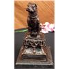 Image 1 : Labrador Puppy Dog Bronze Sculpture on marble base