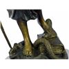 Image 2 : Blind Justice 19" Tall  Bronze Sculpture on marble base