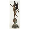 Image 8 : Day Cupid Bronze Sculpture Statue On Marble Base