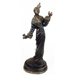 Beautiful vintage collectible bronze statue