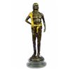 Image 1 : signed bronze figurine on marble base