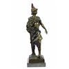 Image 1 : solid  bronze figurine on marble base