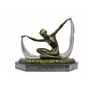 Image 1 : decorative bronze sculpture on marble base