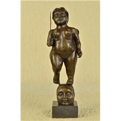 100% solid bronze sculpture on marble base