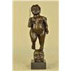Image 1 : 100% solid bronze sculpture on marble base