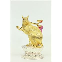 24K golden plated bronze sculpture