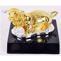24K golden plated bronze sculpture