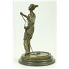 Image 4 : Art Taylor Lady Dog Trainer Bronze Sculpture on marble base Statue (15"X10")