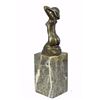 Image 8 : Nude Female Bronze Sculpture on marble base (10"X3")