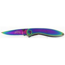 Stainless steel blade folding pocket knife