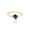 Image 2 : 10KT White Gold 0.35ct Sapphire and Diamond Ring