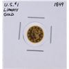 Image 1 : 1849 $1 T-1 Liberty Head Gold Coin