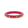 Image 1 : Authentic Louis Vuitton Pink and Gold Enamel Bangle Bracelet