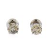 Image 1 : 14KT White Gold 1.51ctw. Diamond Stud Earrings