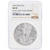 Image 1 : 2016 $1 American Silver Eagle Coin NGC Graded MS70