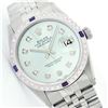 Image 1 : Mens Rolex Stainless Steel Diamond and Sapphire Datejust Wristwatch