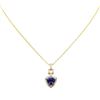 Image 2 : 14KT Yellow Gold 3.92ct Tanzanite and Diamond Pendant With Chain