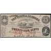 Image 1 : 1863 Twenty-Five Cents The State of Alabama Obsolete Note