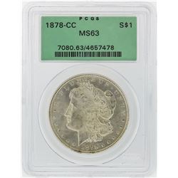 1878-CC $1 Morgan Silver Dollar Coin PCGS Graded MS63