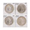 Image 1 : Set of (4) 1900 $1 Morgan Silver Dollar Coins