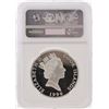 Image 2 : 1996 $10 Cook Island Yellowstone Grizzly Bear Silver Coin NGC PF69 Ultra Cameo