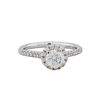 Image 2 : 14KT White Gold GIA 1.05ctw Round Cut Diamond Engagement Ring