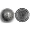 Image 3 : 2015 7 oz Fine Silver Spherical Coin Seven New Wonders of The World Antique Fini