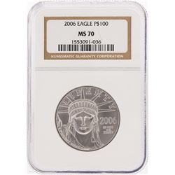 2006-P $100 American Platinum Eagle Coin NGC MS70