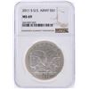 Image 1 : 2011 $1 U.S. Army Silver Coin NGC MS69