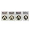 Image 2 : Set of (4) 1986-1989 $1 American Silver Eagle Coins NGC PF69 Ultra Cameo