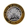 Image 1 : .999 Silver Las Vegas Club Nevada $10 Casino Gaming Token Limited Edition