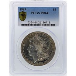 1889 $1 Morgan Silver Dollar Coin PCGS Graded PR64