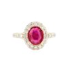 Image 2 : 14KT Yellow Gold 2.02ct Ruby and Diamond Ring