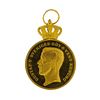 Image 1 : 18K Gold 33mm Sweden Gustafv Royal Faithful Service Medal
