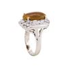 Image 3 : 14KT White Gold 3.12ct Opal and Diamond Ring