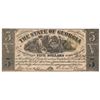 Image 1 : 1864 $5 The Bank of Milledgeville Obsolete Note